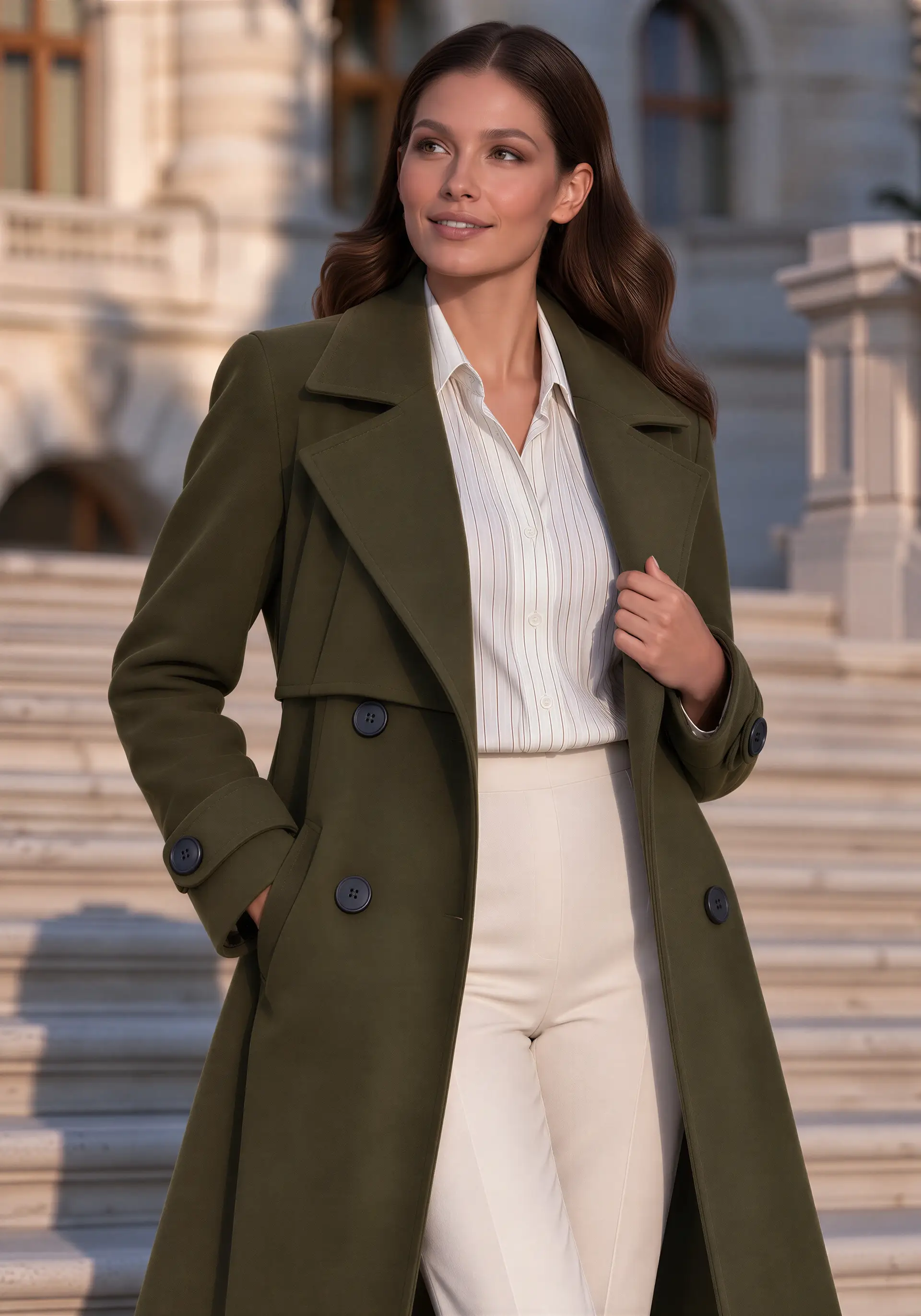 Soft Suede Long Coat