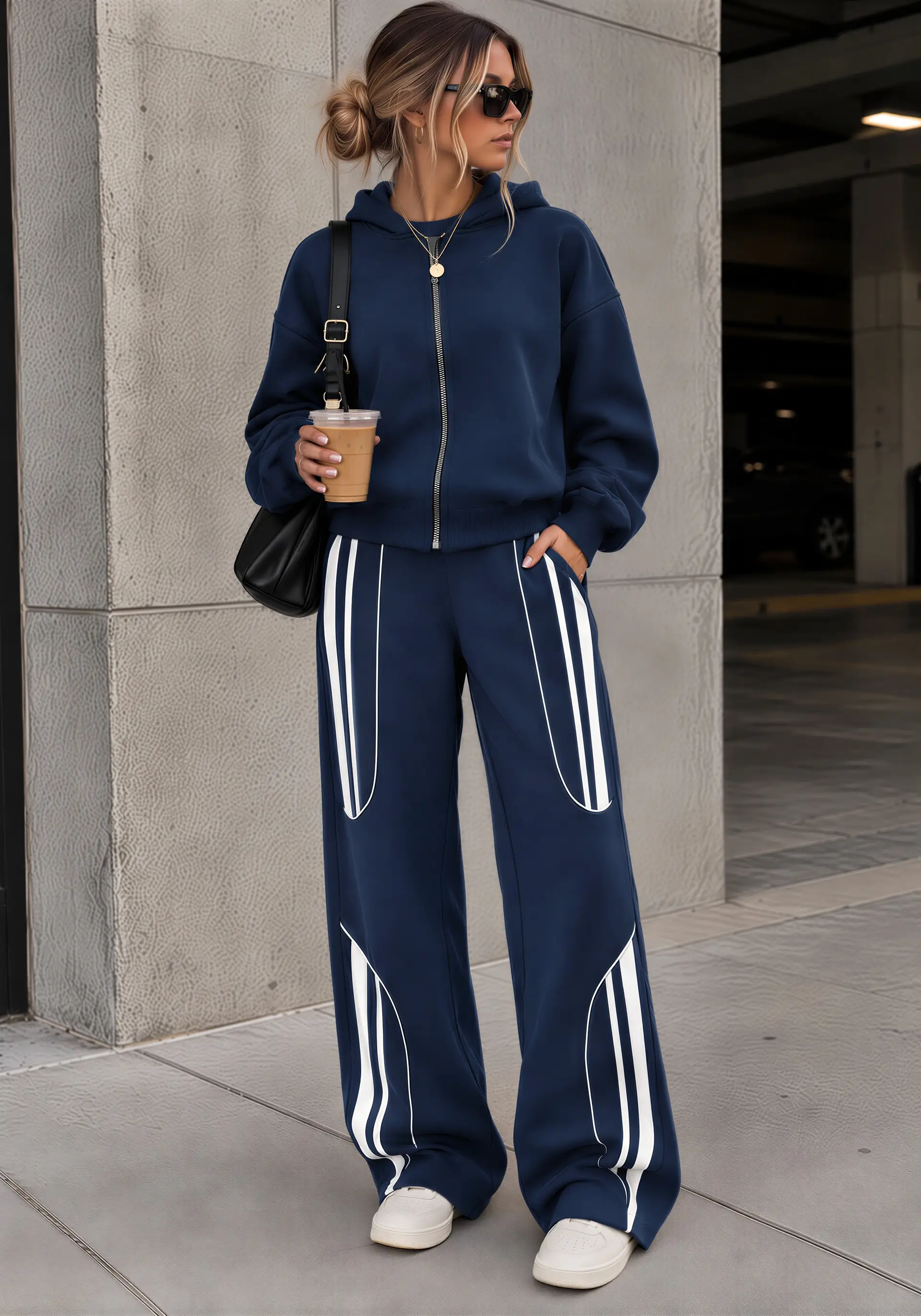Street Mode Striped Tracksuit